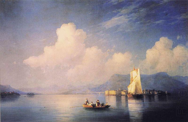 Ivan Aivazovsky Lake Maggiore in the Evening china oil painting image